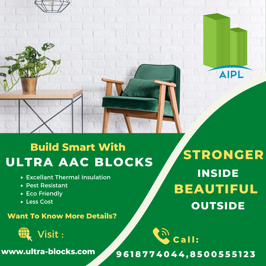 Build Smart with Ultra AAC Blocks - Interior application showing strength and beauty
