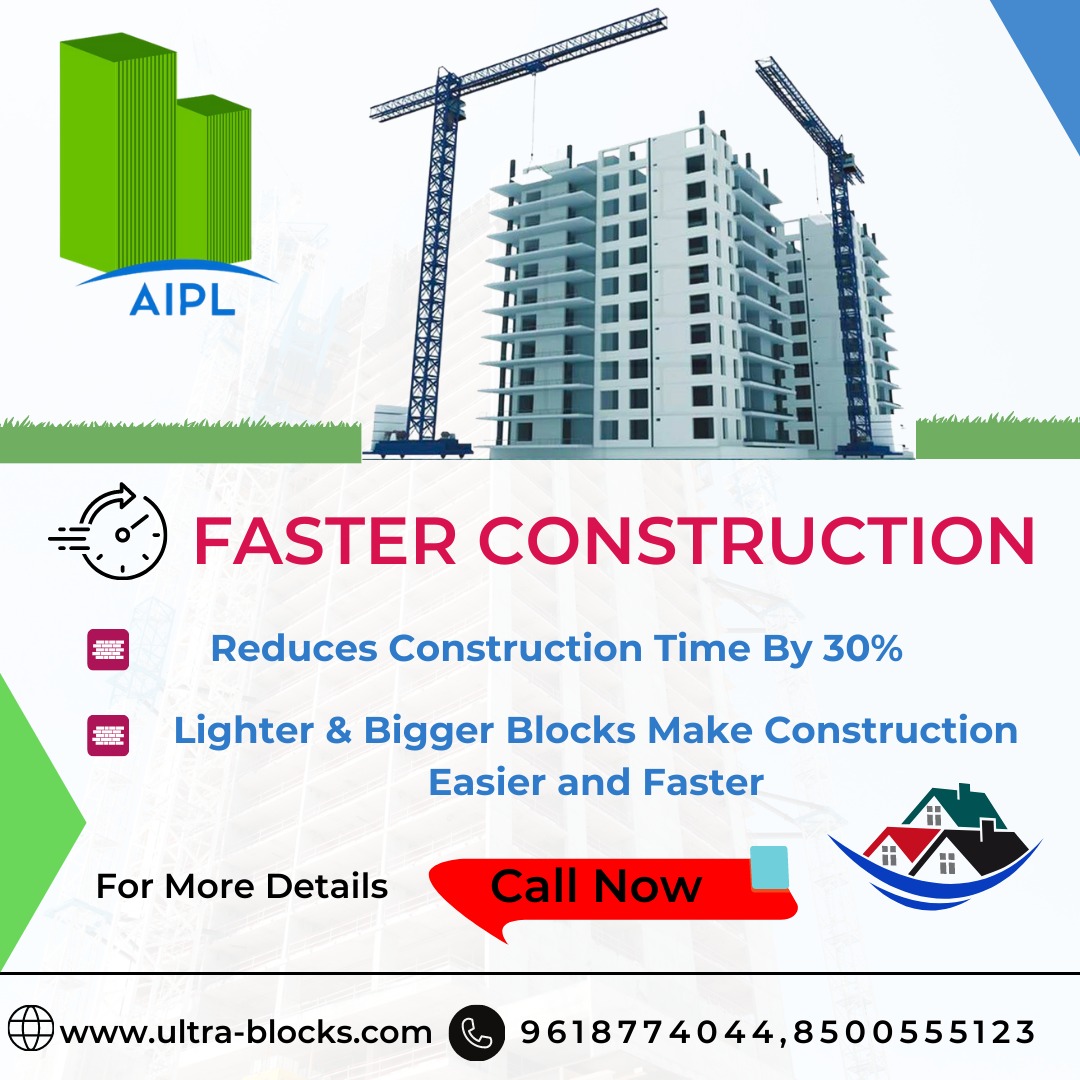 Faster Construction with Ultra AAC Blocks - Construction speed benefits